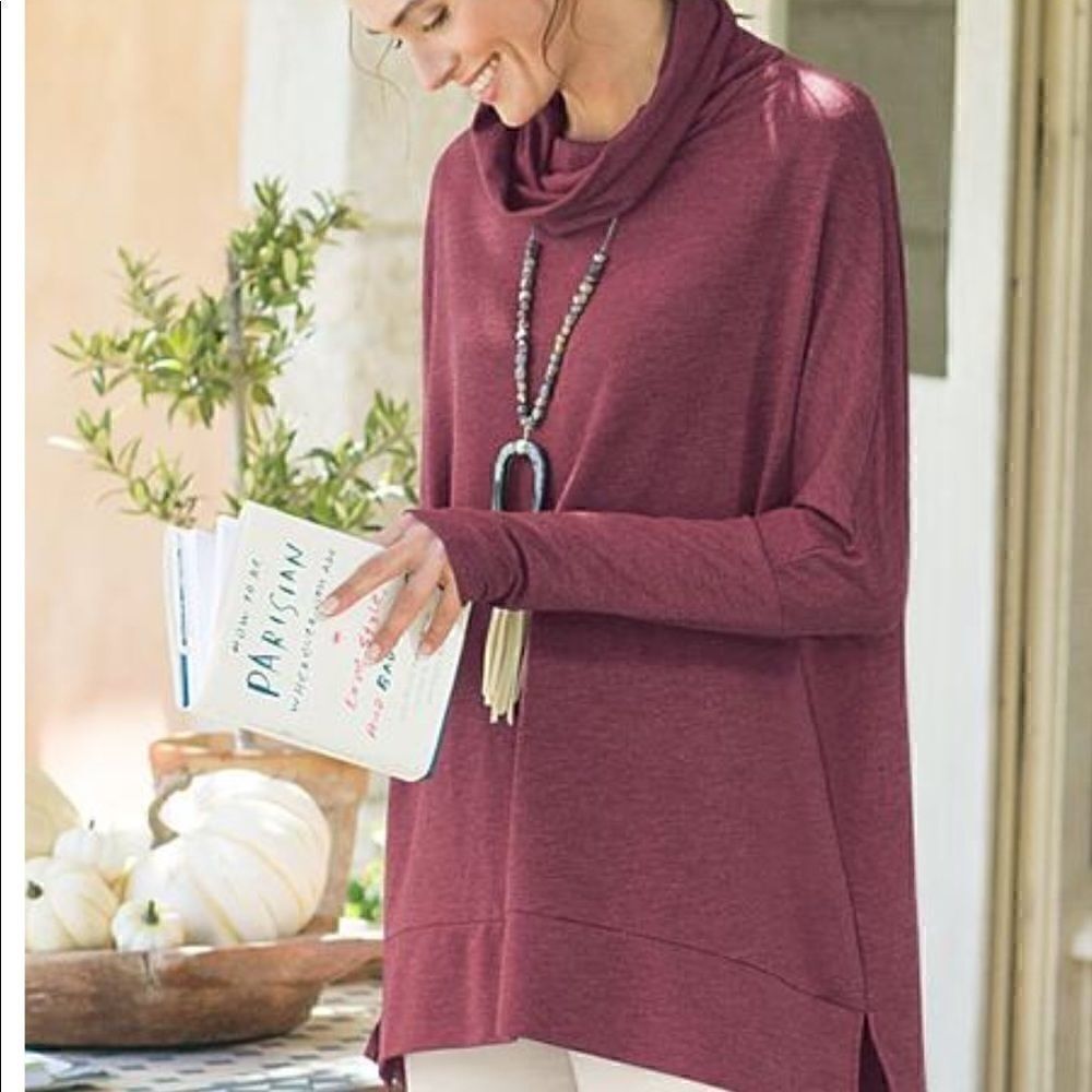 Soft Surroundings | All Day Cowl Neck Tunic | S/M